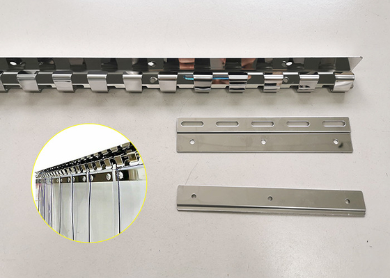 Hängender Klammer-Edelstahl, der Teile für Eingangs-PVC-Streifen-Vorhang stempelt