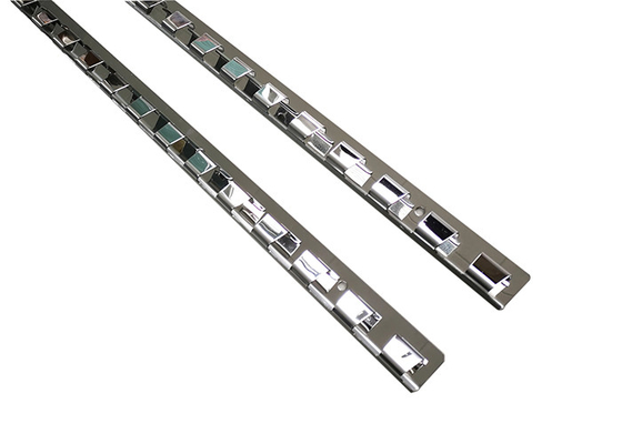 984mm 1230mm 1968mm stempelndes Stahlteil-PVC-Streifen-Vorhang-Bahnnetz für Eingang