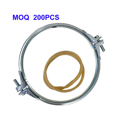 Hochleistungs-Rohrschellen mit einstellbarer Dichtungstärke und zweiteiliger Struktur für Staubabsaugsysteme in SUS304