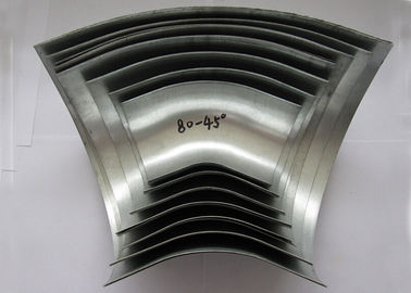 Galvanisierter Stahl 45 Grad halben Ellbogen stempelnd/drückte Biegungs-Hälften