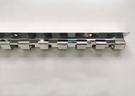 Verschobener Platten-Edelstahl stempelte Teile für PVC-Streifen-Vorhang