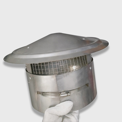 Galvanisierte Runde Kegel Top Schornsteinkappe mit Bildschirm Kamin Abgaskappe anpassen