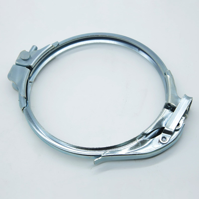 Flanschrohr kompatibel Schwerlastrohrklemmen Verzinkte Oberfläche 1,0 mm Dicke