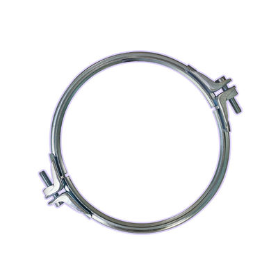 150 mm Rohrschelle mit Schraubverbindung und kundenspezifischer Fertigung für Lüftungs- und Staubabsaugsysteme