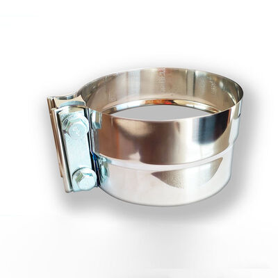 5 Zoll 0,5 mm dicke 304 Edelstahl Rundreduzierende Auspuffschelle Schalldämpferschelle