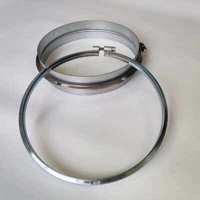 250mm Polished Zinc Duct Clamp Ventilation Duct  Galvanized Bolt Duct Hose Clamp