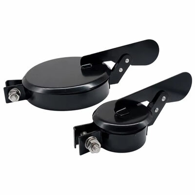 Black Powder Coated Exhaust Rain Cap 4 Inch Clamp-on Exhaust Stack Rain Cap for Diesel Generator