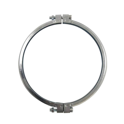 Galvanisiertes Bolzen-Staub-Kollektor-Spannband 80MM-300MM des Rohr-M6