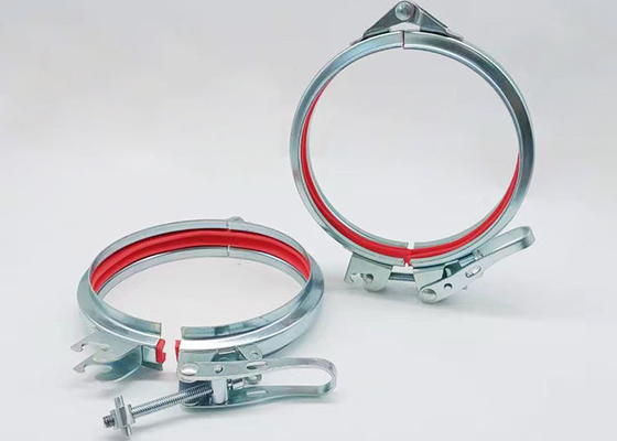 U-Art fugte galvanisierte Bohrrohrklemme-justierbare Dichtung Ring Ventilation Dust Clamp