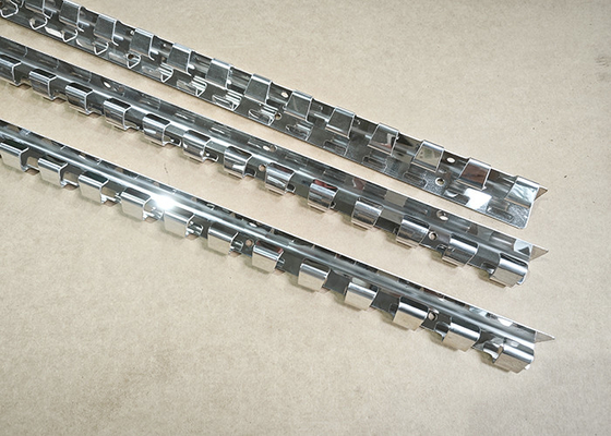 Aufhängeplatte aus Edelstahl für PVC-Streifenvorhänge