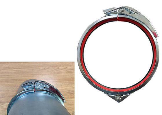Schnelle Freigabe-Bohrrohrklemme Thinckness 1.0mm des Normaldruck-80mm Lüftungsrohr-Zusätze
