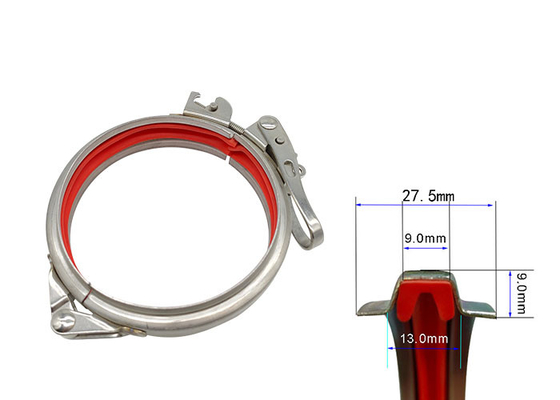 1.0mm Soem-Rohr 8 Zoll-schnelle Freigabe-Bohrrohrklemme justierbar für HAVC