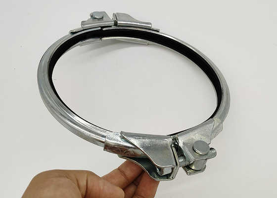 Modul-Rohrsystem, geteilte Rohrschelle, verzinkter Stahl, Doppelbolzen, U-Nut