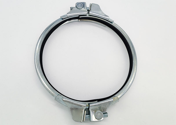 160 mm geteilte Rohrschelle aus verzinktem Metall für Modul-Rohrleitungssystem