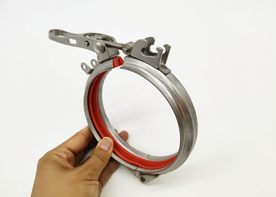 Modul Rohrleitung Staub 5 Zoll Schnellentladung Rohr Clip Klammern Edelstahl 304