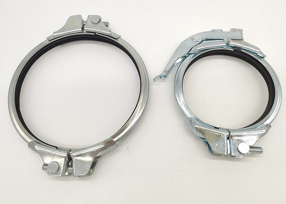 150 mm Doppelschrauben Gal Pipe Klammern mit Gummi Siegel Ringe 2,0 mm Dicke