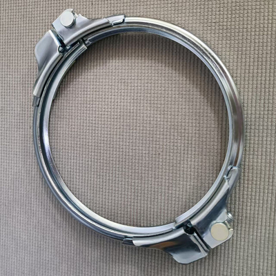 2.0 mm Dicke Schwerlastverzinkte oder Edelstahl 304 Rohrspangen mit Dichtungsringen