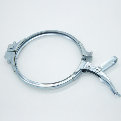 Flanschrohr kompatibel Schwerlastrohrklemmen Verzinkte Oberfläche 1,0 mm Dicke