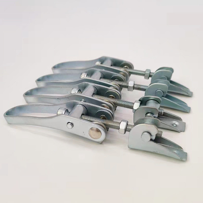 Kundenspezifische Metallstanzteile aus Kohlenstoffstahl, verzinktem Material, Eimerreifen, Hakenverschluss, Hakenklemme, Schlossverschluss, Hardware-Zubehör